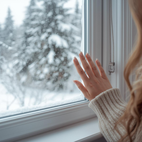 nieszczelne okna zimą